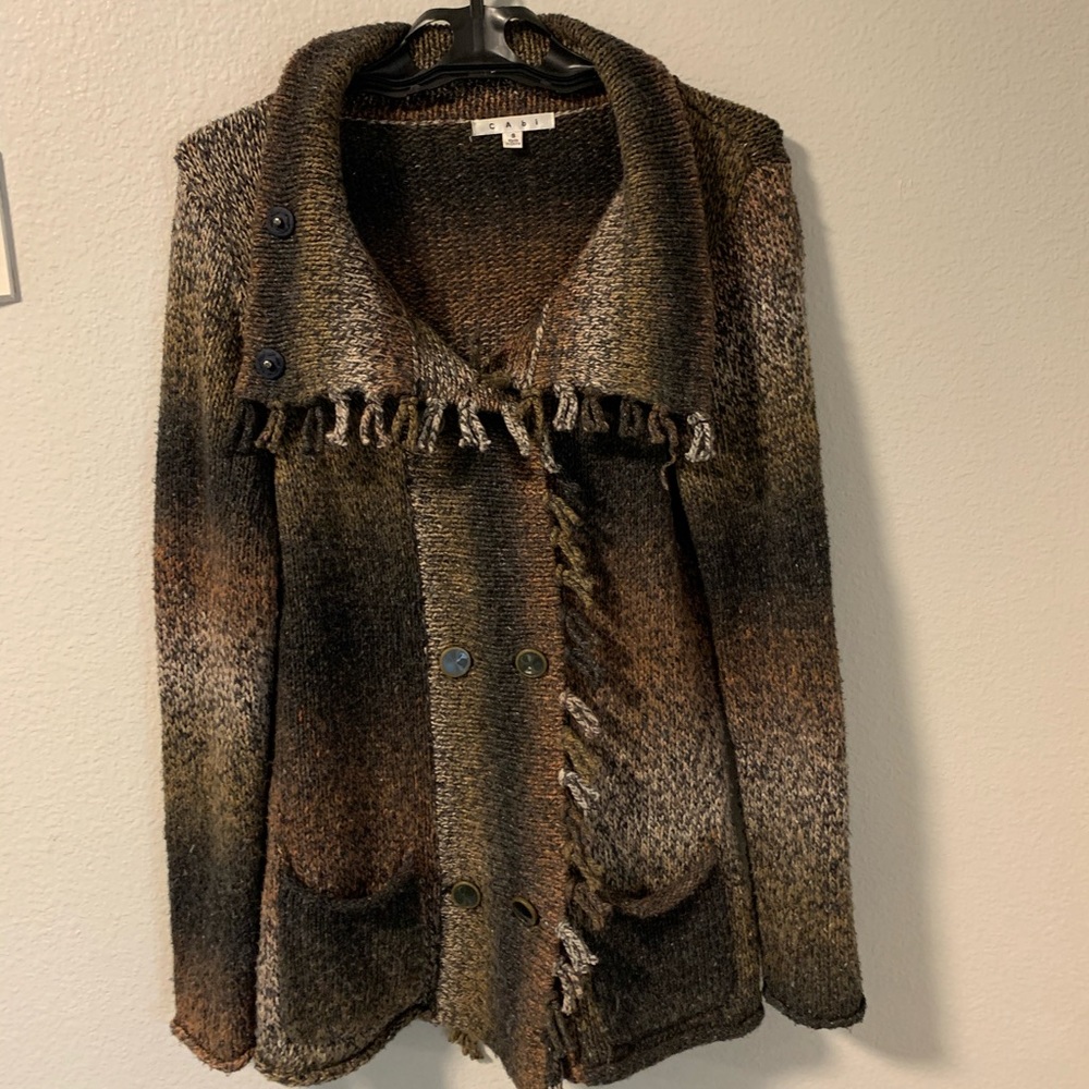 CAbi Frontier Fringe Cardigan